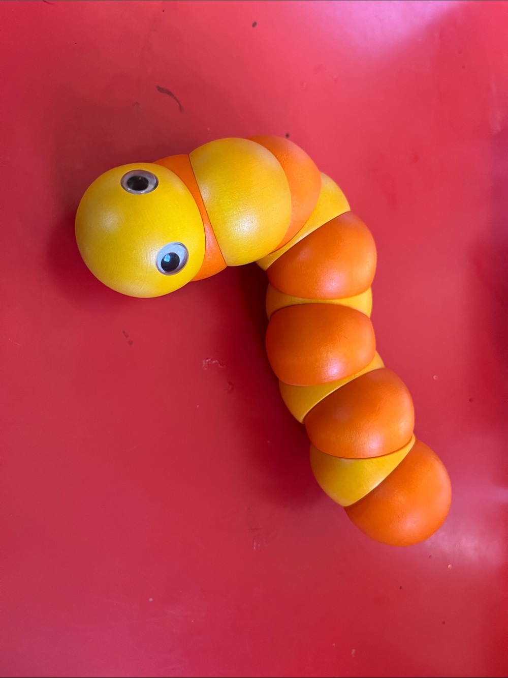 Naef Juba Orange Swiss Made Retro Wooden Bauhaus Toy